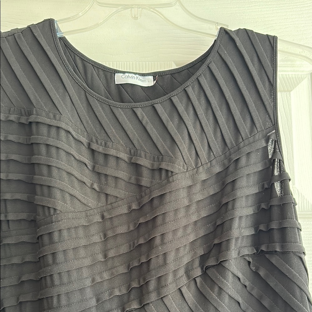 Calvin Klein Black cocktail midi dress